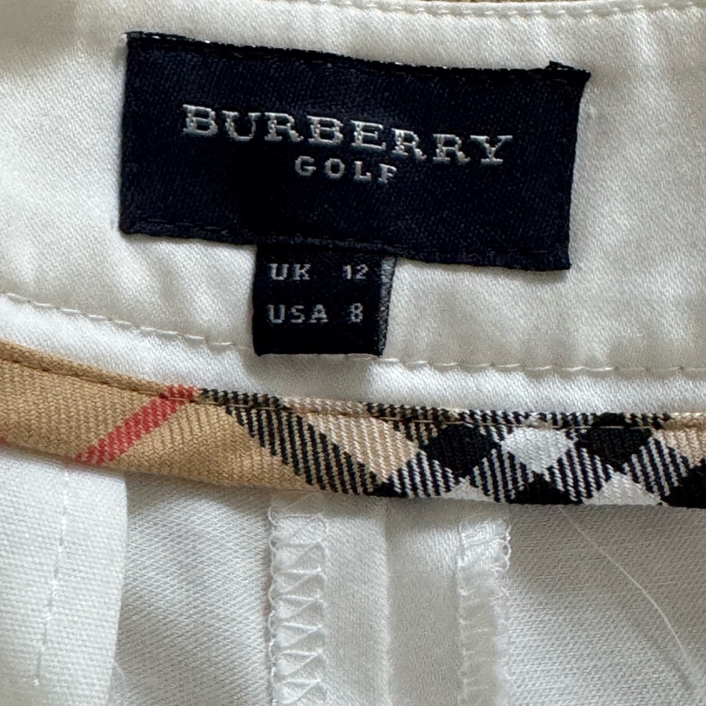 Burberry Golf Polo with Classic Check Accents